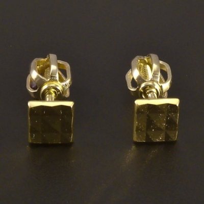 Goldstore zlaté náušnice broušené kostičky 1.01.NA006289 – Zboží Mobilmania