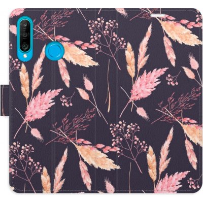 Pouzdro iSaprio Flip s kapsičkami na karty - Ornamental Flowers 02 Huawei P30 Lite – Zbozi.Blesk.cz