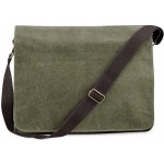 Quadra plátěná vintage taška přes rameno QD610 Vintage Military Green 40 x 30 x 12 cm – Zboží Dáma