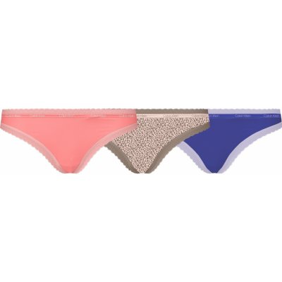 Calvin Klein Dámské tanga 3pack QD3802E W4V vícebarevná – Hledejceny.cz