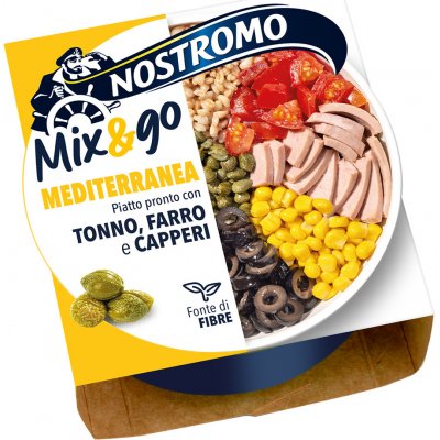 Nostromo Mix & go Mediterranea tuňák farro kapary 190 g – Hledejceny.cz