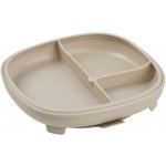 Dětský silikonový talíř s přísavkou 2v1, b.box, béžový – Sleviste.cz