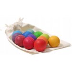 Grimm's Dřevěné kuličky duhové 12 ks – Hledejceny.cz