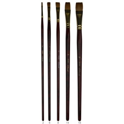 Štětec z lasičky č. 8 plochý T-Brush – Zboží Dáma