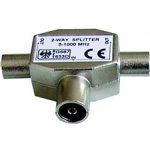 PremiumCord TV antenní slučovač-rozbočovač IEC 75 Ohm 1xF-2xM ktcf-mm – Zboží Živě