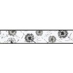 IMPOL TRADE D 58-041-2 Samolepící bordura pampelišky šedo-černé, rozměr 5 m x 5,8 cm – Sleviste.cz
