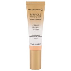 Max Factor Pečující make-up pro přirozený vzhled pleti Miracle Touch Second Skin SPF20 Hybrid Foundation 04 Light Medium 30 ml