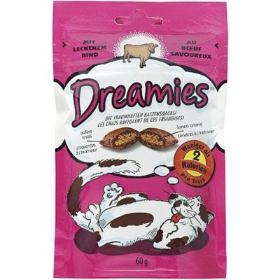 Dreamies vankúšiky s hovädzím mäsom 60 g – Zbozi.Blesk.cz