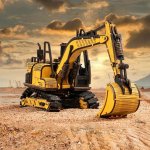 Robotime Rokr 3D dřevěné puzzle Bagr 395 ks – Sleviste.cz