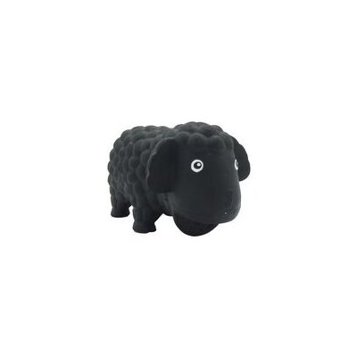 Tatrapet hračka pro psa ovce 17,5 cm se zvukem latex černá