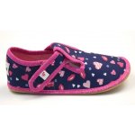 Ef Barefoot papučky 395 Hearts navy – Zboží Mobilmania