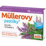 Dr. Müller Müllerovy pastilky šalvěj, vitamin C bez cukru zdravotnický prostředek při chřipce a nachlazení 36 ks – Zbozi.Blesk.cz