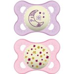 Mam dudlík night box holka 2 kusy růžová/béžová – Zboží Dáma