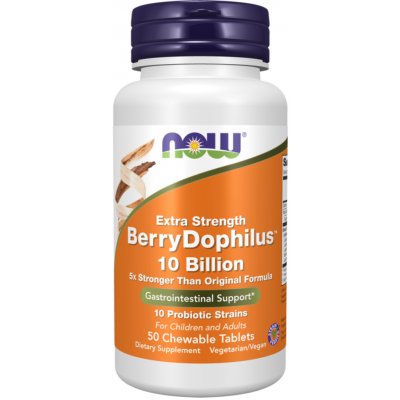 Now BerryDophilus Extra Strength probiotika pro děti 50 žvýkacích pastilek – Hledejceny.cz