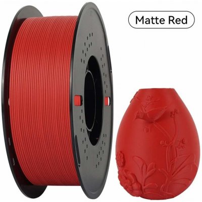 Kingroon PLA MATTE 1,75 mm 1kg Matná Červená – Zboží Živě