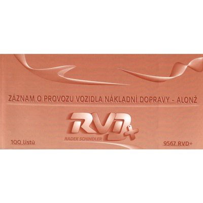 RVD 9567 Alonž - Záznam o provozu vozidla nákladní dopravy - 100l – Zboží Mobilmania