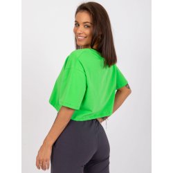 Basic feel good dámský crop top rv-ts-7541.06 green