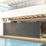 JAGO Výsuvná boční zástěna, 200 x 500 cm, antracit – Sleviste.cz