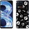 Pouzdro a kryt na mobilní telefon Realme Pouzdro mmCase Gelové Realme 8 Pro - psí tlapky