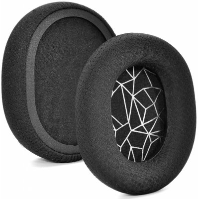 eses náušníky pro sluchátka SteelSeries Arctis Černé s bílým vzorem látkové – Zbozi.Blesk.cz