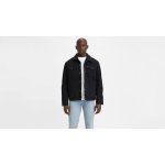 Levi's Sherpa Trucker pánská džínová bunda s beránkem 16365-0100 černá – Zboží Dáma