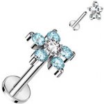 Šperky4U piercing do ucha kytička LB0009-Q – Hledejceny.cz