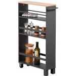 KESPER Police do výklenku z dřevotřískové desky, šedá, 15 x 79 x 50 cm – Zboží Dáma