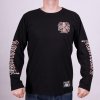 Pánské tričko s potiskem pánské triko Black Heart CROSS LS černá