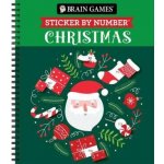 Brain Games - Sticker by Number: Christmas 28 Images to Sticker - Santa Cover - Bind Up Publications International LtdSpiral – Sleviste.cz
