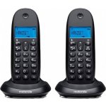 Telefon bezšňůrový Motorola C1002CB duo černý – Zboží Živě