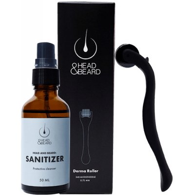 Head and Beard Dermaroller 0.5 mm + Sanitizer 50 ml – Zbozi.Blesk.cz