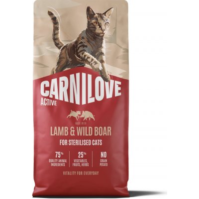 Carnilove Active Adult Cat All Breeds Sterilised LAMB & WILD BOAR 6 kg – Zboží Dáma