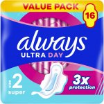Always, Hygienické Vložky Ultra Day Super Velikost 2 Křidélka 16 ks – Zboží Dáma