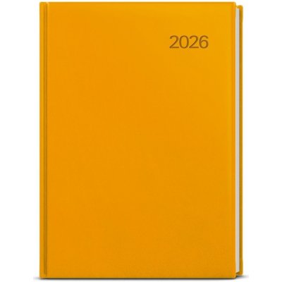 David Vivella A5 Denní 2026 okrová – Zboží Mobilmania