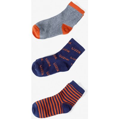 Chlapecké ponožky s potiskem 3 páry Mix barev – Zboží Mobilmania
