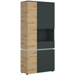 Meble Wojcik Pravá Luci LCCV01R Dub Artisan / Šedý Kosmos – Hledejceny.cz