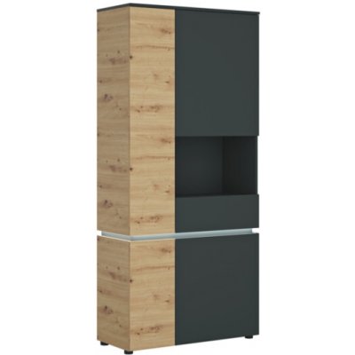 Meble Wojcik Pravá Luci LCCV01R Dub Artisan / Šedý Kosmos – Hledejceny.cz