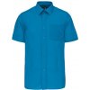 Pánská Košile Kariban pánská košile s krátkým rukávem ACE modrá