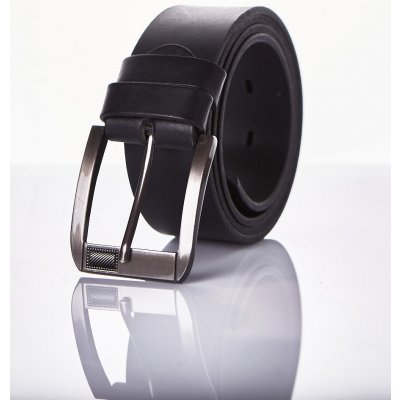 Pánský kožený opasek PM-3-21-31 černý – Zboží Dáma