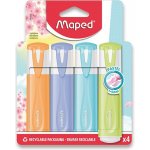 Maped Fluo Peps Pastel sada 4 ks 42510 – Zboží Živě