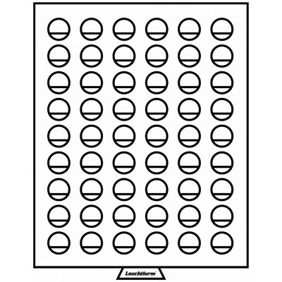 LEUCHTTURM Boxy na mince kulaté tmavě červené Velikost 1 pole Ø 26 mm – Hledejceny.cz