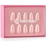 GloryStyles Nalepovací nehty bílá francie perleť 30 ks – Zboží Dáma