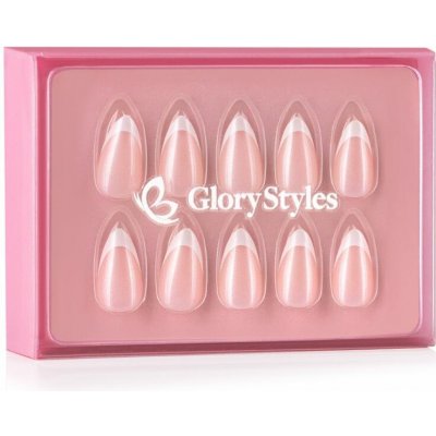 GloryStyles Nalepovací nehty bílá francie perleť 30 ks – Zboží Dáma