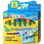 SMT Creatoys Fixy na textil vodě odolné 6 ks v krabičce 13x13cm – Hledejceny.cz