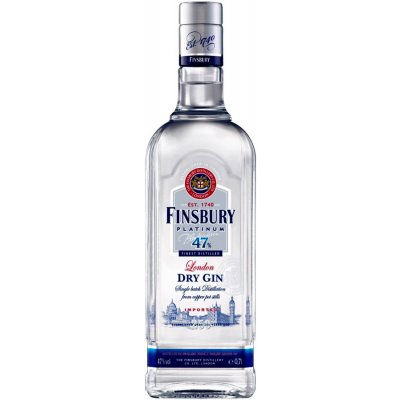 Finsbury Platinum 47 London Gin 47% 0,7 l (holá láhev) – Zboží Mobilmania