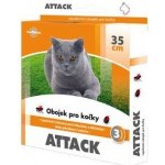 Stachema CZ s.r.o. Attack obojek antiparazitární 35 cm kočka 48112 – Zbozi.Blesk.cz