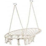 ISO houpací závěsné křeslo houpačka čapí hnízdo béžové 60cm + POLŠTÁŘ 10368 – Zboží Mobilmania