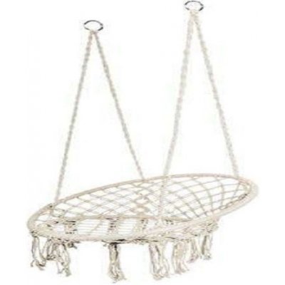 ISO houpací závěsné křeslo houpačka čapí hnízdo béžové 60cm + POLŠTÁŘ 10368 – Zboží Mobilmania