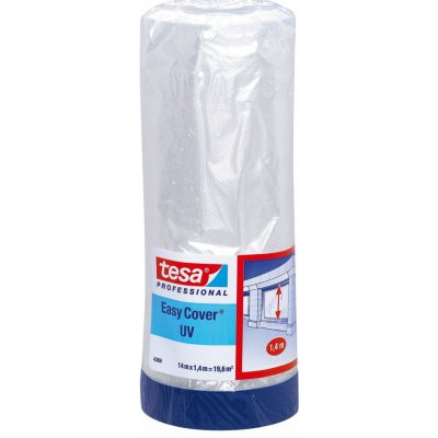 Tesa PROFESSIONAL Zakrývací fólie s textilní páskou Easy Cover, 14 × 1,4 m 04369-00010-02 – Zboží Mobilmania