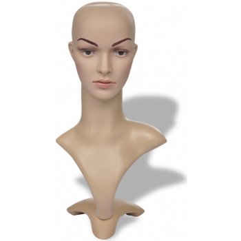 Aranžérská plastová hlava - žena - A